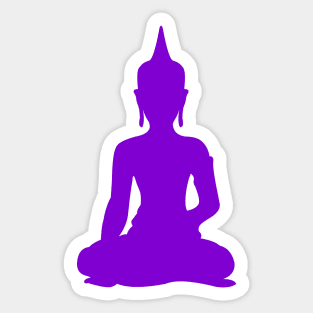Simple Violet Buddha Sticker